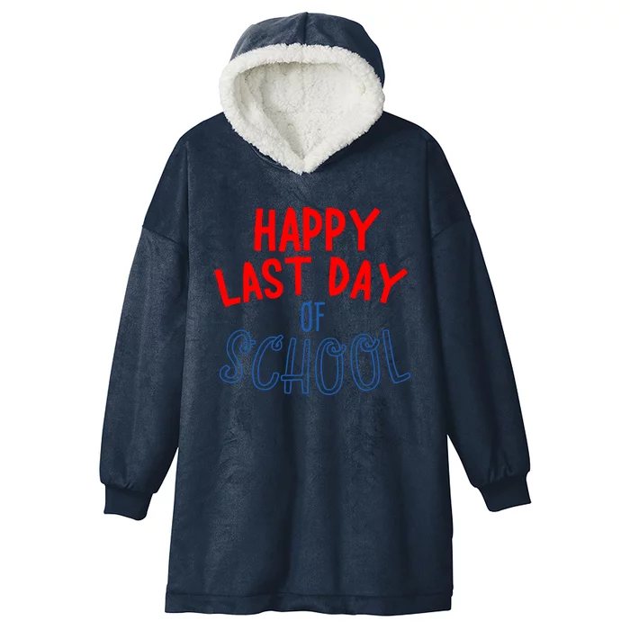 Happy Last Day Of School Summer Vacation Hooded Wearable Blanket