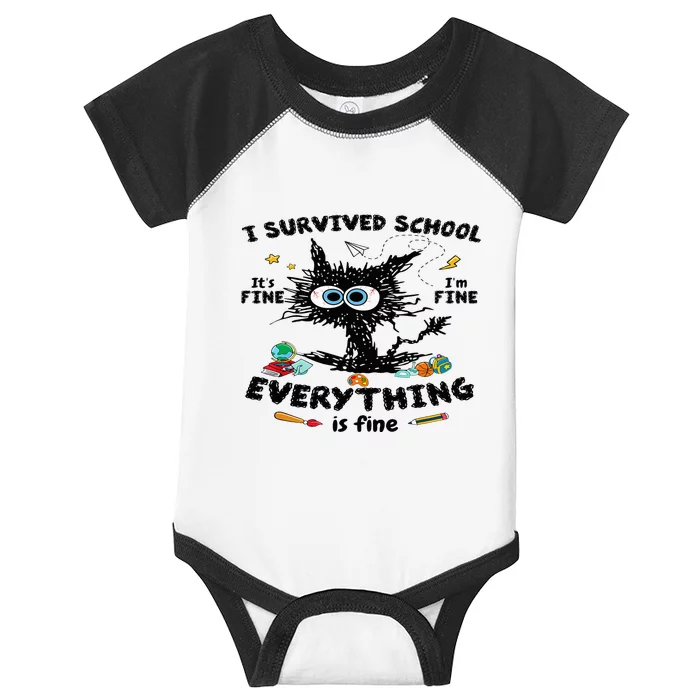 Happy Last Day Of School Teacher Student Graduation Infant Baby Jersey Bodysuit