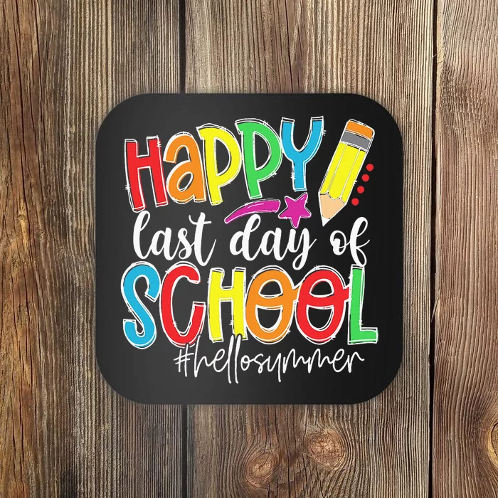 Happy Last Day Of School Teacher Kids Graduation Last Day Coaster