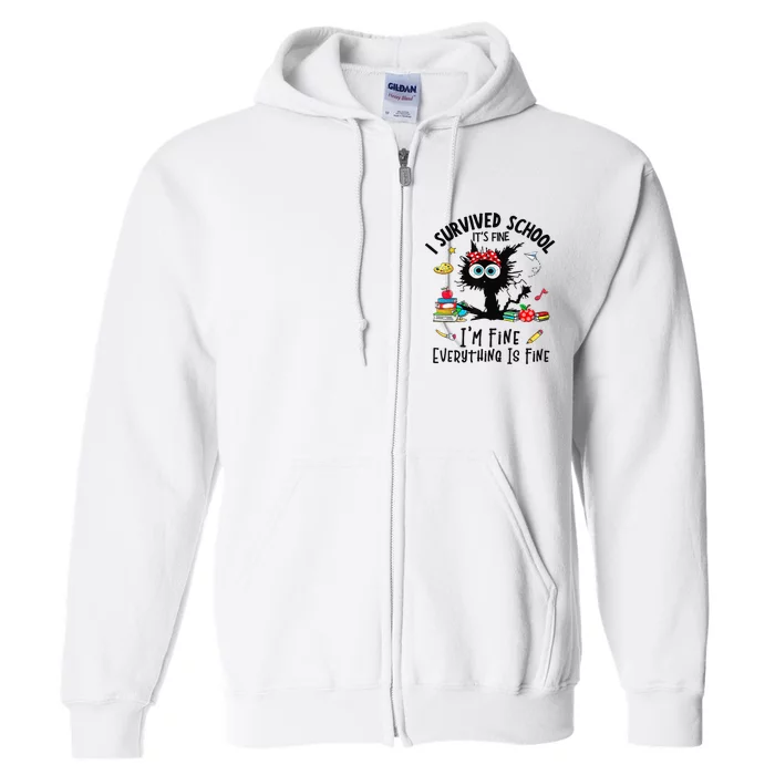 Happy Last Day Of School Teacher Student Graduation Full Zip Hoodie