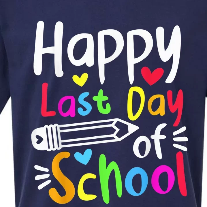 Happy Last Day Of School Students Wo Funny Summer Beak Sueded Cloud Jersey T-Shirt