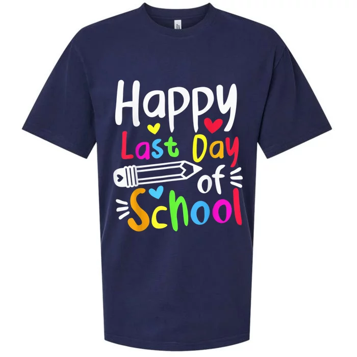 Happy Last Day Of School Students Wo Funny Summer Beak Sueded Cloud Jersey T-Shirt