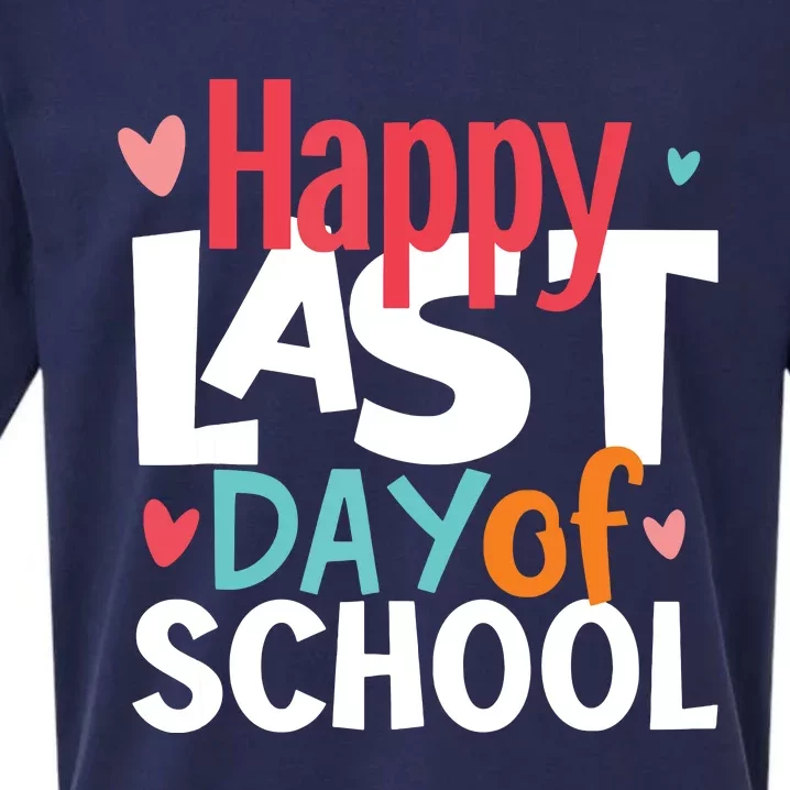 Happy Last Day Of School Teacher Student Graduation Sueded Cloud Jersey T-Shirt