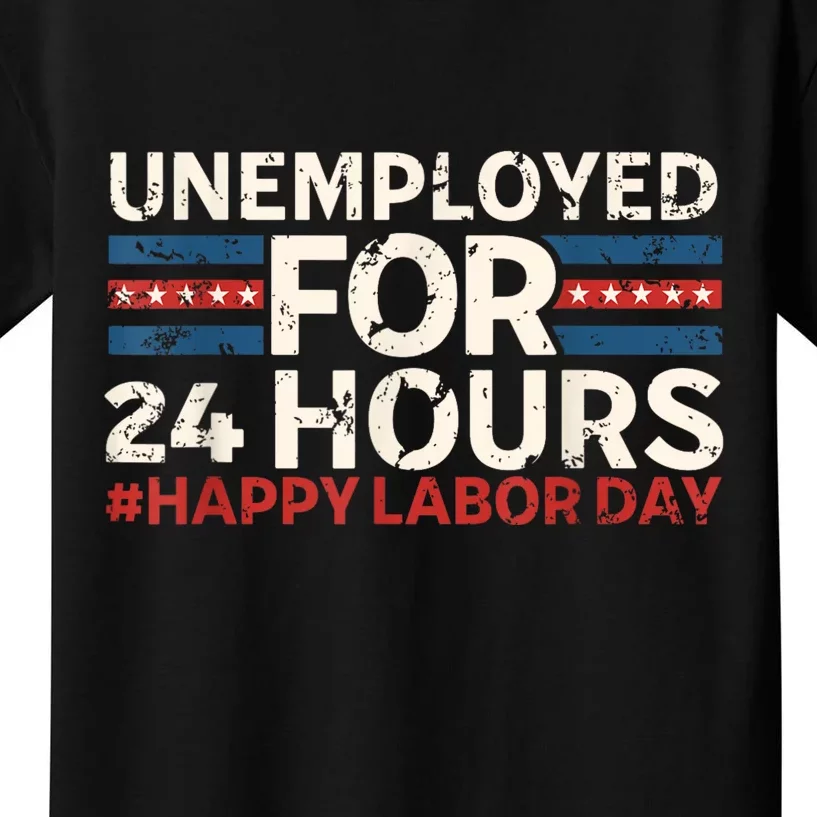 Happy Labor Day American Workers Flag Kids T-Shirt