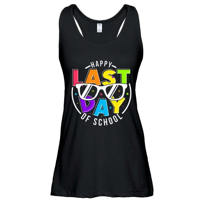 Happy Last Day Of School Teacher Student Ladies Essential Flowy Tank