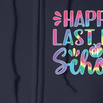 Happy Last Day Of School Shirts Teacher KidStudent Graduation Full Zip Hoodie