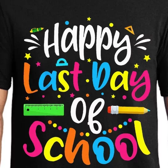 Happy Last Day of School Teacher Student Graduation Pajama Set