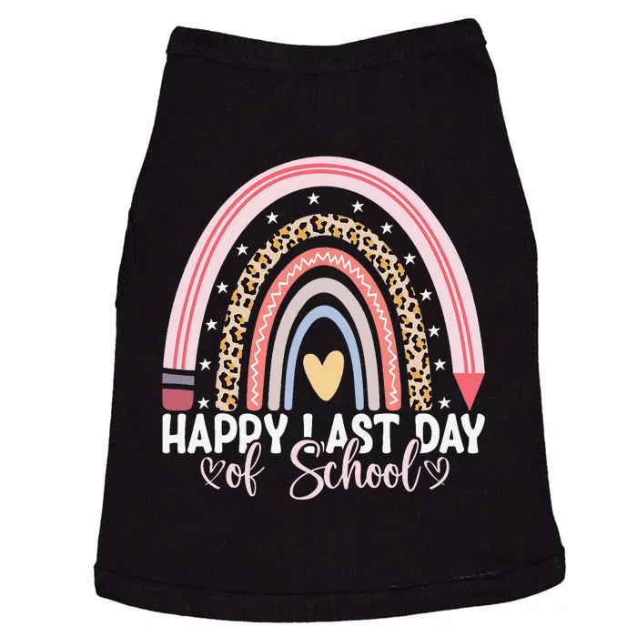 Happy Last Day Of School Hello Summer Teacher Student Doggie Tank