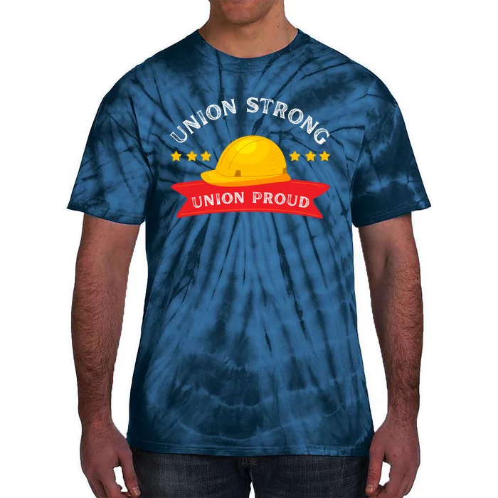 Happy Labor Day Design Union Worker Tie-Dye T-Shirt