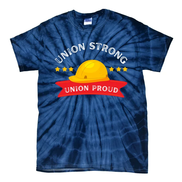 Happy Labor Day Design Union Worker Tie-Dye T-Shirt