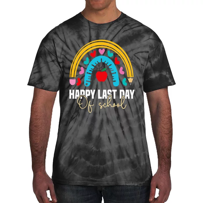 Happy Last Day of School Teacher Student Graduation Tie-Dye T-Shirt