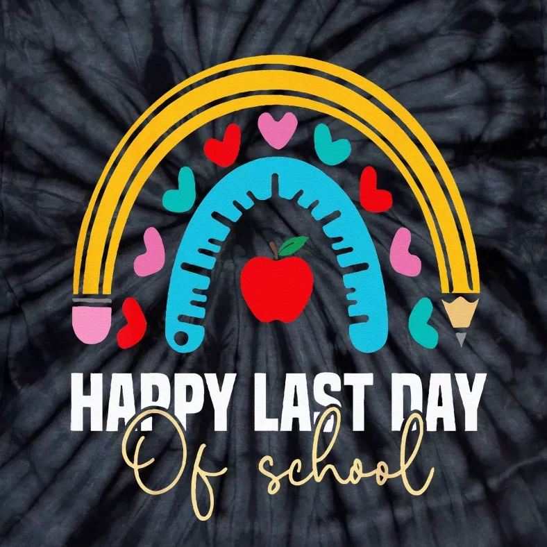 Happy Last Day of School Teacher Student Graduation Tie-Dye T-Shirt