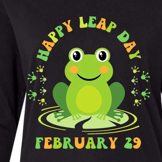 Happy Leap Day February 29 Leapling Leap Year Womens Cotton Relaxed Long Sleeve T-Shirt