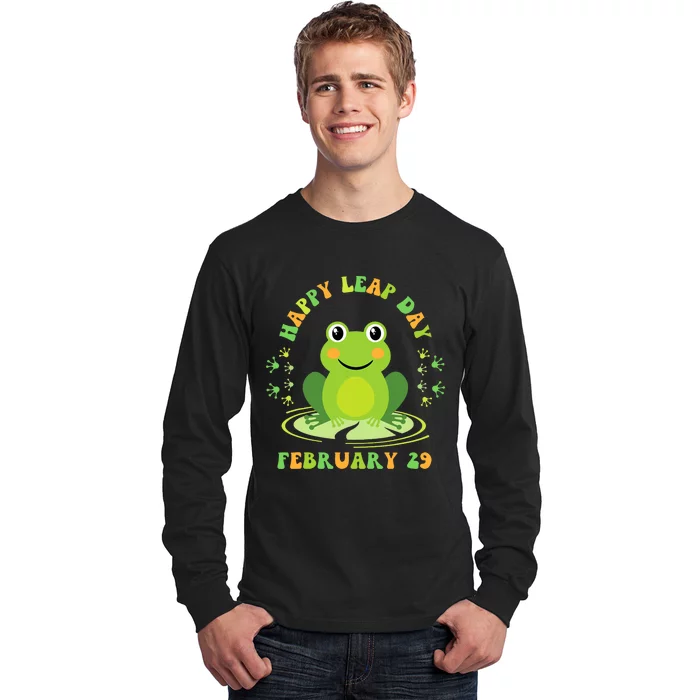 Happy Leap Day February 29 Leapling Leap Year Long Sleeve Shirt