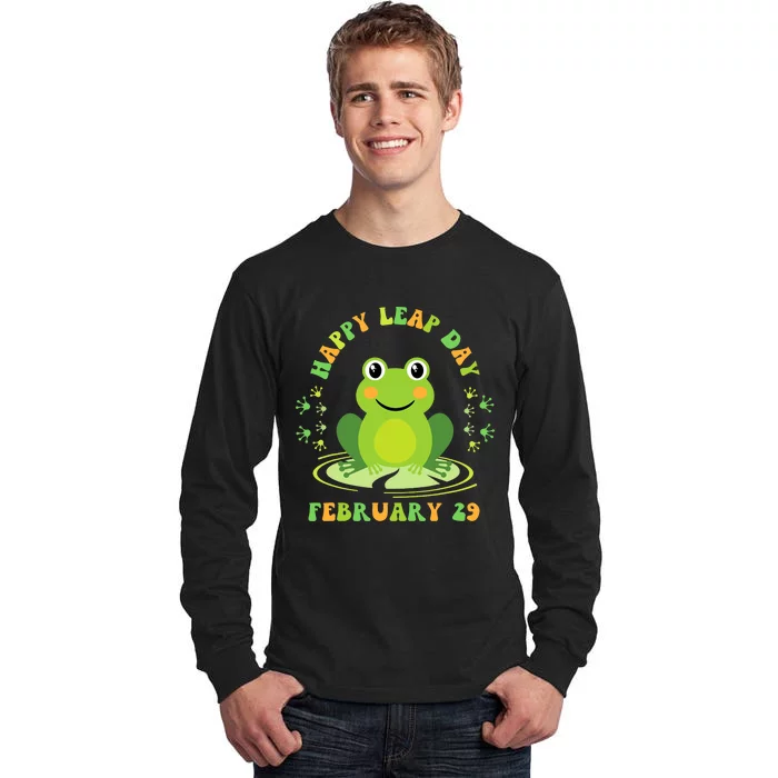 Happy Leap Day February 29 Leapling Leap Year Tall Long Sleeve T-Shirt