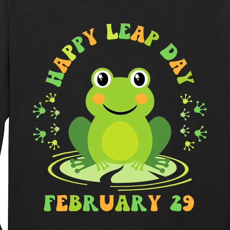 Happy Leap Day February 29 Leapling Leap Year Tall Long Sleeve T-Shirt