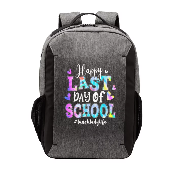 Happy Last Day Of School Tie Dye Lunch Lady Life Summer Vector Backpack