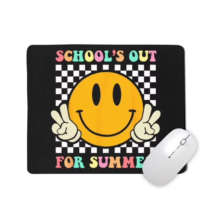 Hippie Last Day Of School Schools Out For Summer Teacher Mousepad