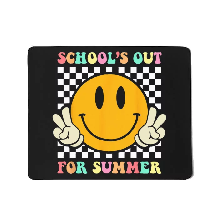 Hippie Last Day Of School Schools Out For Summer Teacher Mousepad