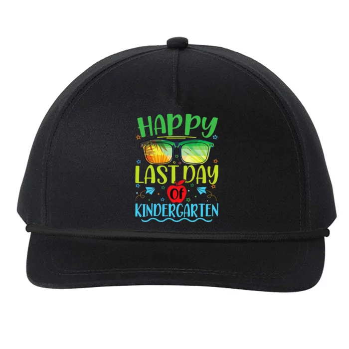 Happy Last Day Of Kindergarten Teacher Student Summer Snapback Five-Panel Rope Hat