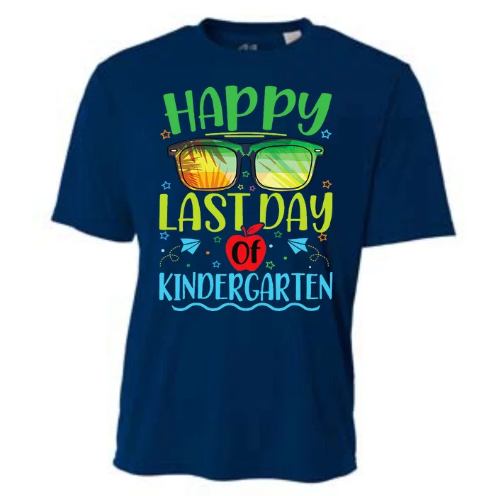 Happy Last Day Of Kindergarten Teacher Student Summer Cooling Performance Crew T-Shirt