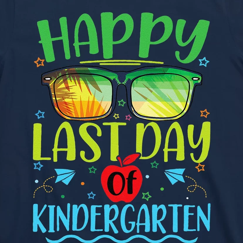 Happy Last Day Of Kindergarten Teacher Student Summer T-Shirt