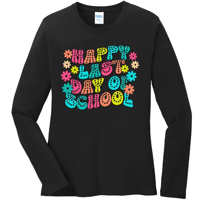 Happy Last Day Of School Ladies Long Sleeve Shirt