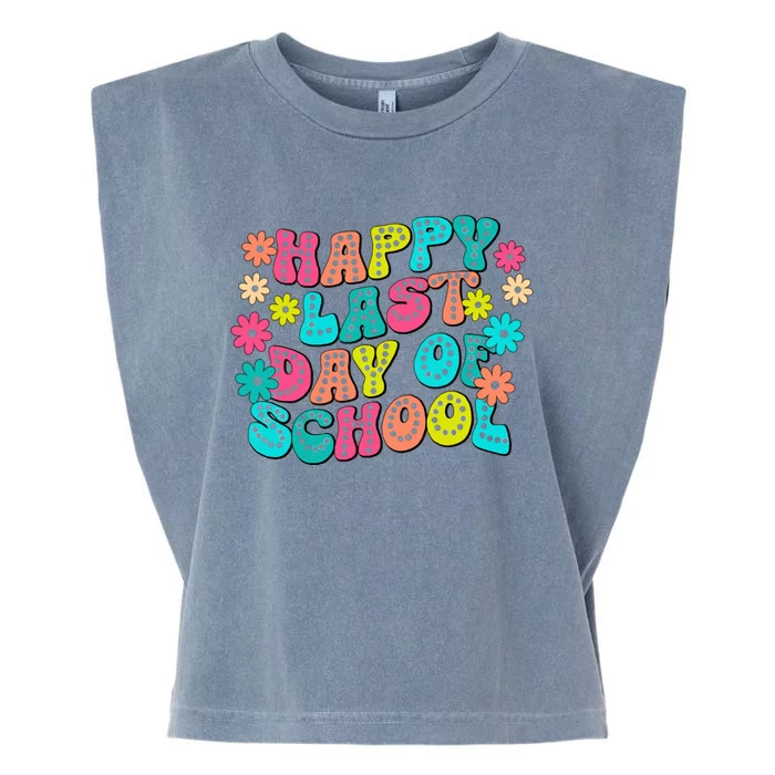 Happy Last Day Of School Garment-Dyed Women's Muscle Tee