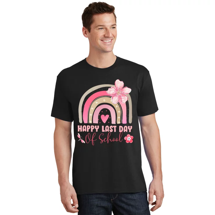 Happy Last Day Of School Rainbow Vintage T-Shirt