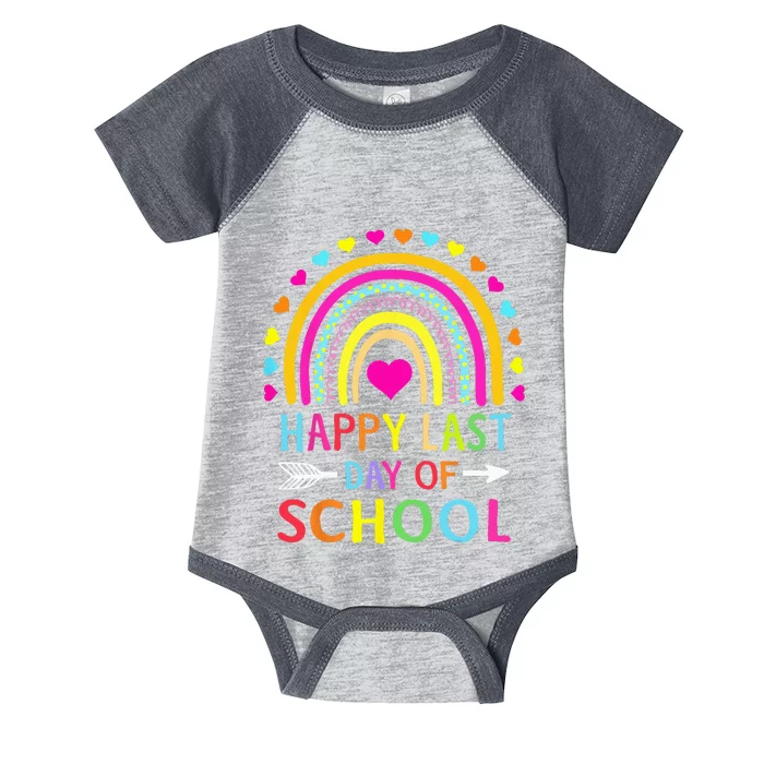 Happy Last Day Of School Teacher Student Graduation Infant Baby Jersey Bodysuit