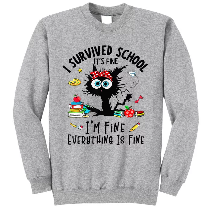 Happy Last Day Of School Teacher Student Graduation Tall Sweatshirt