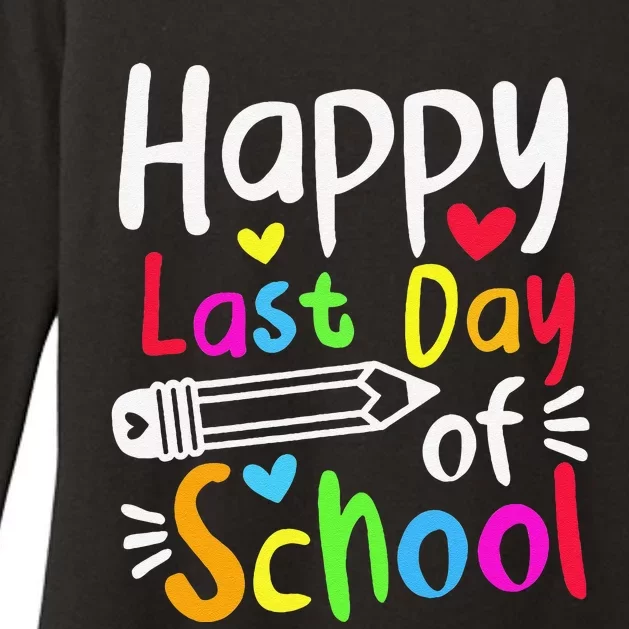 Happy Last Day Of School Students Women Funny Summer Beak Womens CVC Long Sleeve Shirt