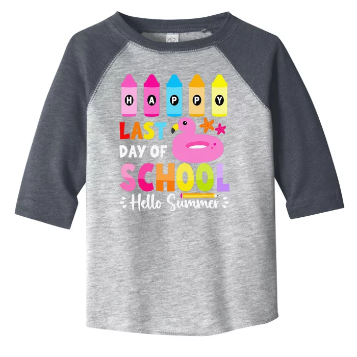 Happy Last Day Of School Student Hello Summer 2024 Toddler Fine Jersey T-Shirt