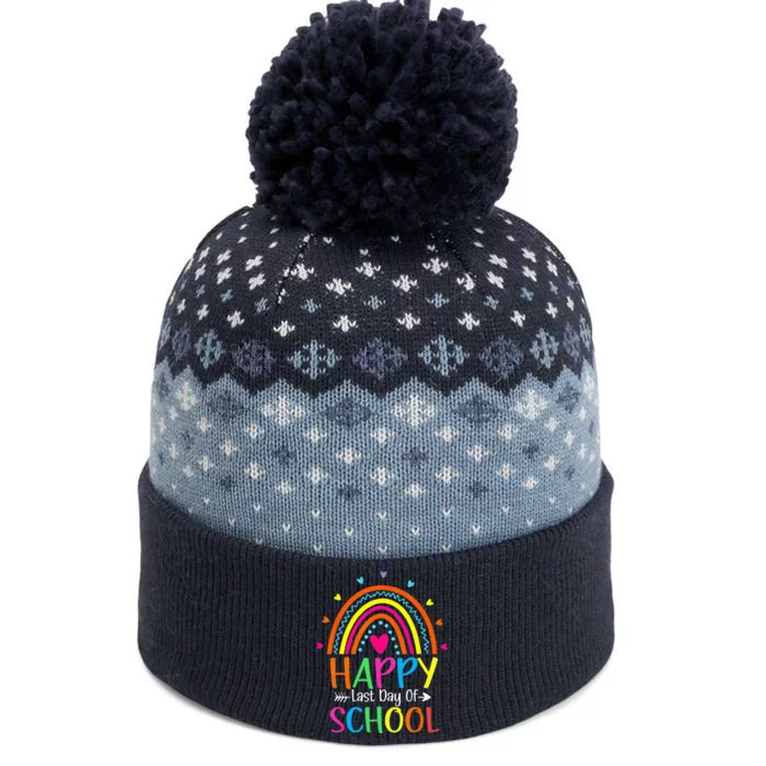 Happy Last Day of School Teacher Student Graduation The Baniff Cuffed Pom Beanie