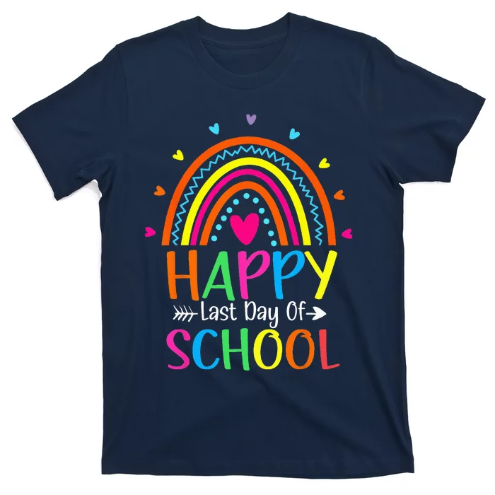 Happy Last Day of School Teacher Student Graduation T-Shirt