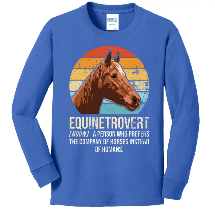 Horse Lover Equestrian Horse Rider Horse Trainer Horse Kids Long Sleeve Shirt