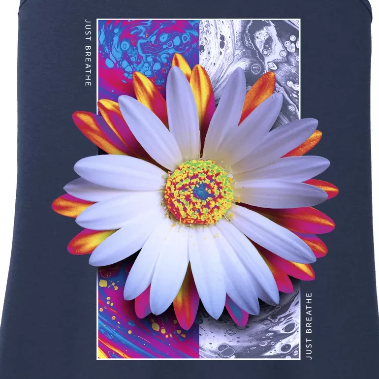 Holographic Lily Flower Ladies Essential Tank