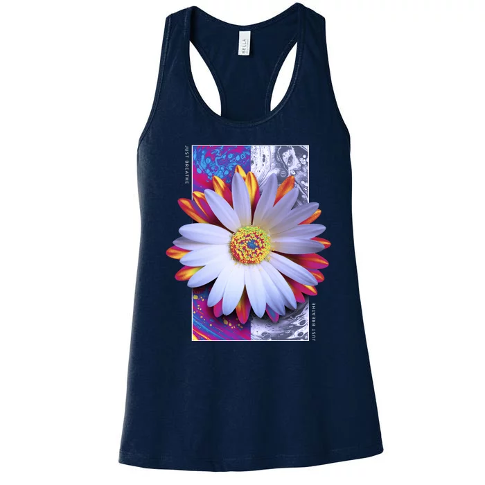 Holographic Lily Flower Women's Racerback Tank