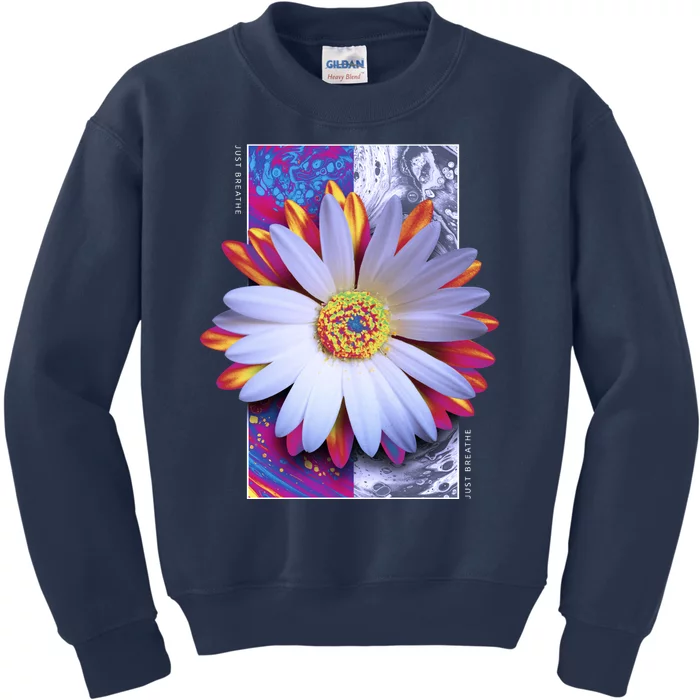 Holographic Lily Flower Kids Sweatshirt