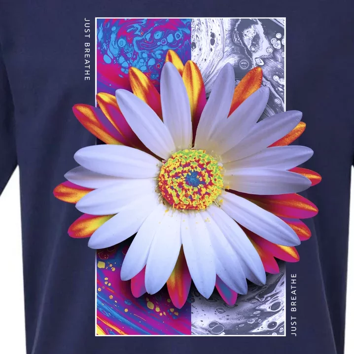 Holographic Lily Flower Sueded Cloud Jersey T-Shirt