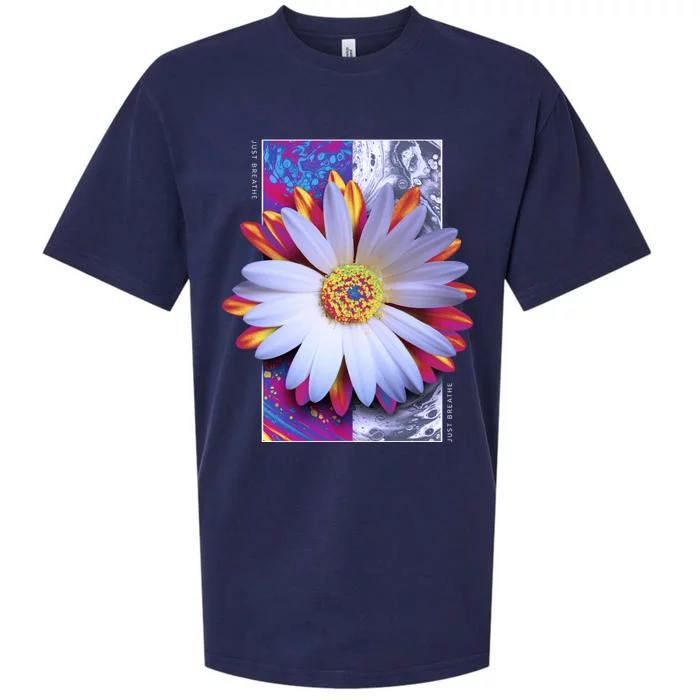 Holographic Lily Flower Sueded Cloud Jersey T-Shirt