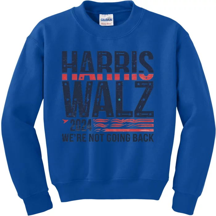 Harriswalz Leading Forward No Turning Back Cool Gift Kids Sweatshirt