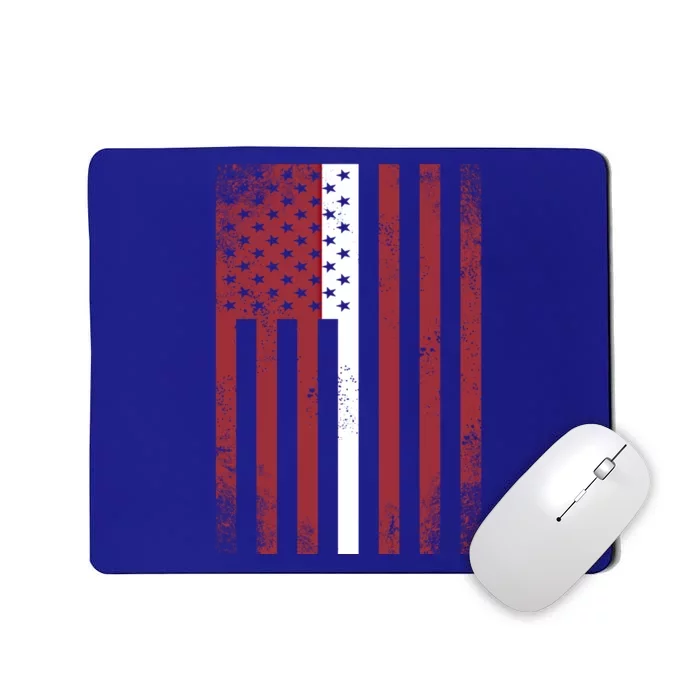 Half Latvian Flag Vintage American Inside Me Usa Gift Great Gift Mousepad