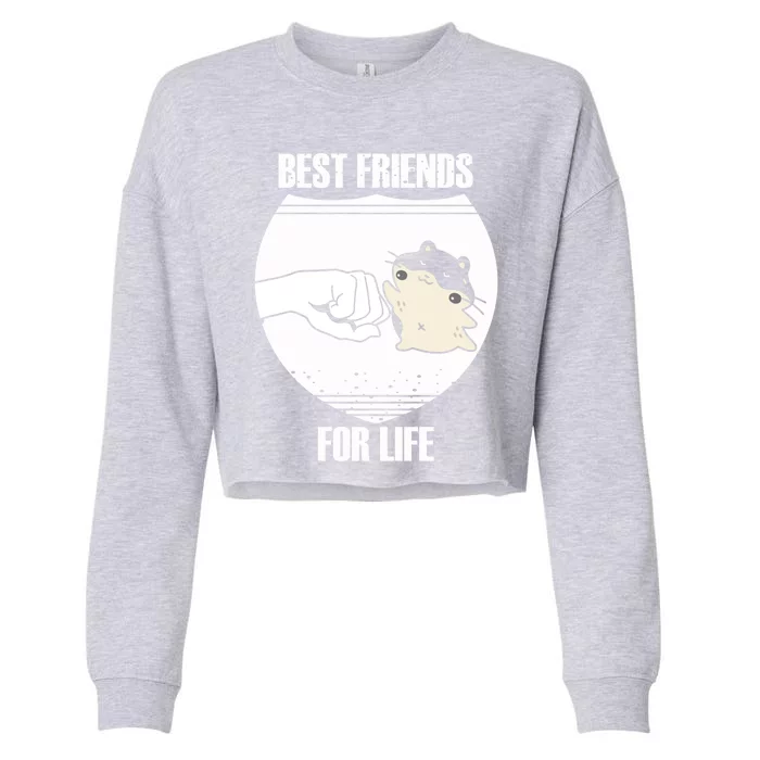 Hamster Lover Great Gift Cropped Pullover Crew