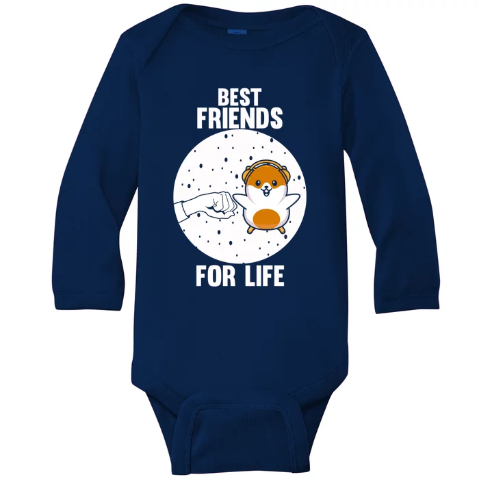 Hamster Lover Gift Baby Long Sleeve Bodysuit