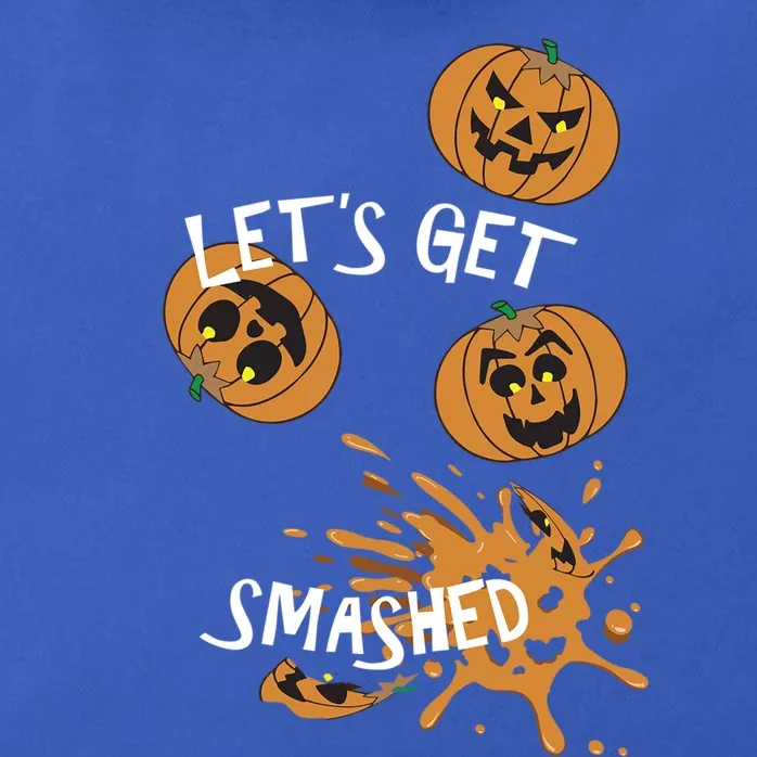 Halloween LetS Get Smashed Cool Gift Zip Tote Bag