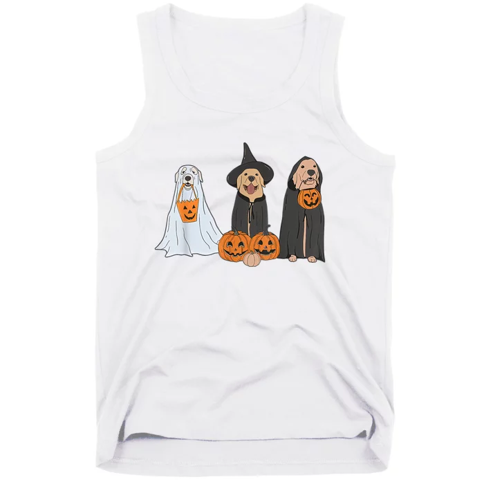 Halloween Labrador Golden Retriever Tank Top