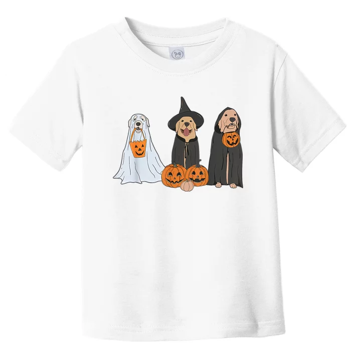 Halloween Labrador Golden Retriever Toddler T-Shirt