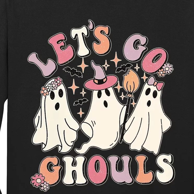 Halloween LetS Go Ghouls Long Sleeve Shirt