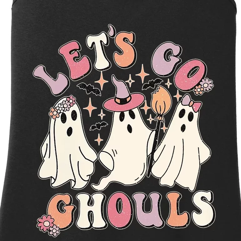 Halloween LetS Go Ghouls Ladies Essential Tank